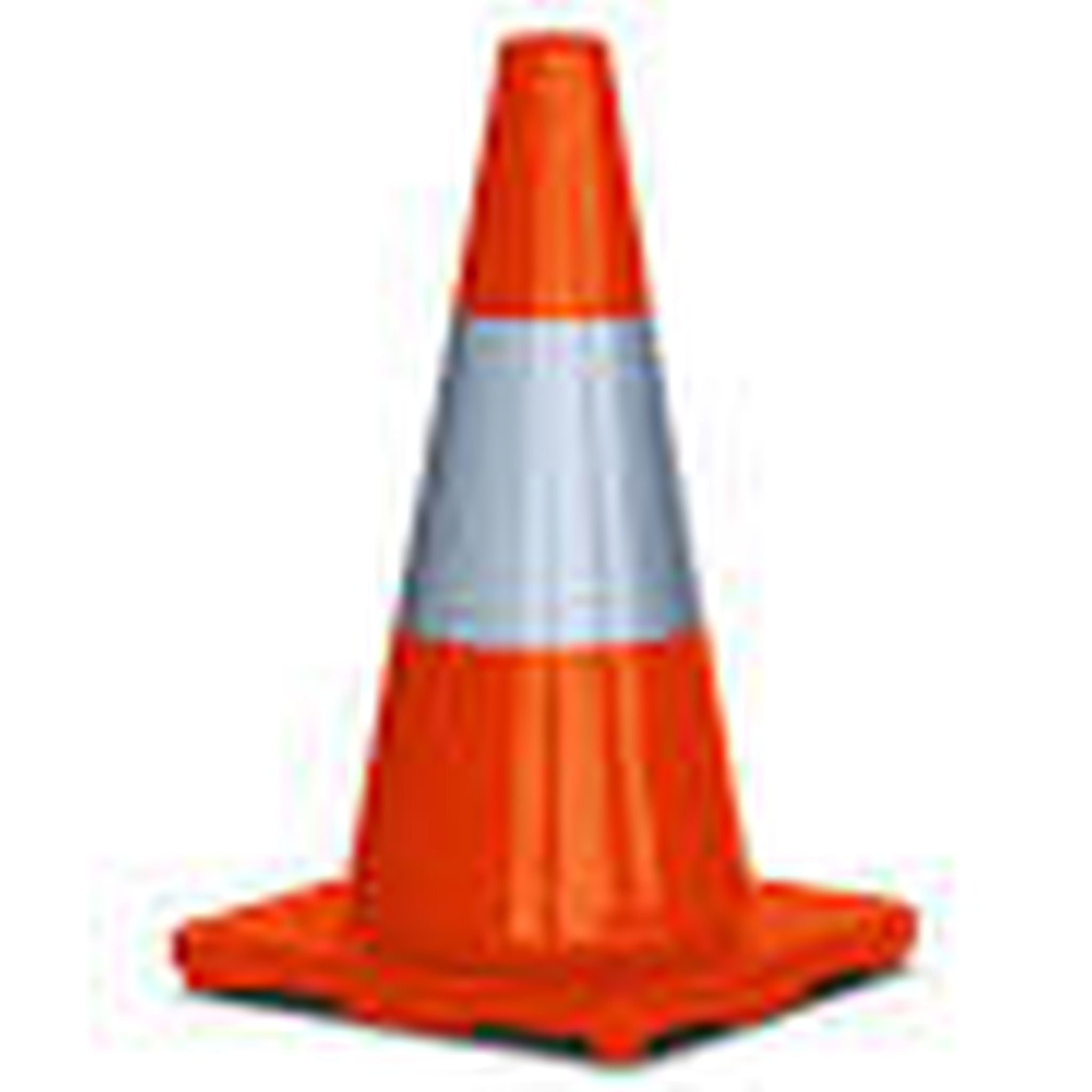 TRAFFIC CONE HI-VIS ORANGE REFLECTIVE 450mm
