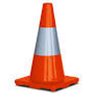 TRAFFIC CONE HI-VIS ORANGE REFLECTIVE 450mm