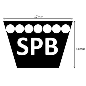 V-BELT SPB SECTION SPB1800
