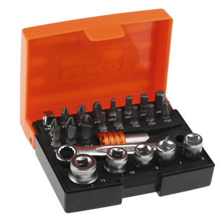 RATCHING WRENCH AND BITS SET 26PCE (H-2058/S26)