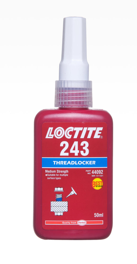 LOCTITE 243 THREADLOCKER MEDIUM 50ML (M-243)