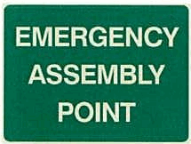 SIGN EMERGENCY ASSEMBLY POINT 600 x 450 MTL (SAF-832491)