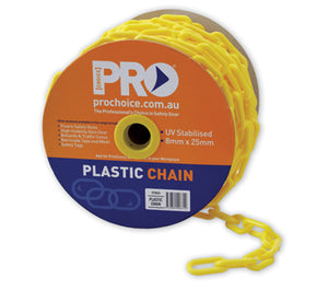 SAFETY CHAIN YELLOW 25m (SAF-PCY825)
