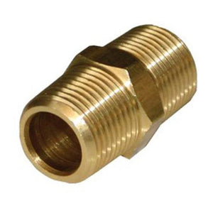 BRASS FITTING HEX NIPPLE 1/4'B (VF-BHN06)